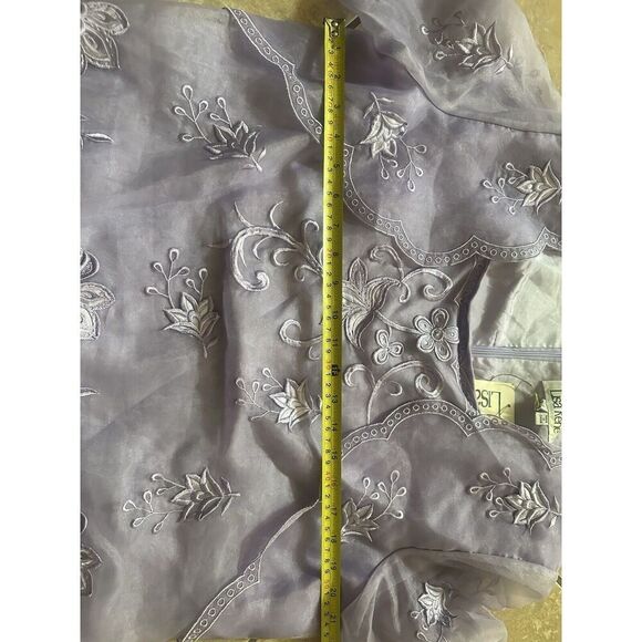 NWT Lisa Rene 18 Vintage Ramie Embroidered Maxi Dress - Picture 7 of 9